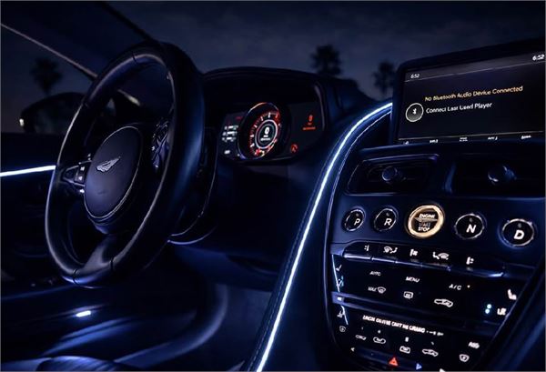 2021 Aston Martin DB11 in Satin Grey Wrap - interior photo 15