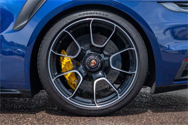 2023 Porsche 911 Turbo in Gentian Blue Metallic - exterior photo 8