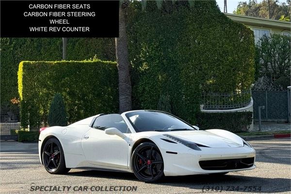 2014 Ferrari 458 Italia Spider in Bianco Avus - exterior photo 2