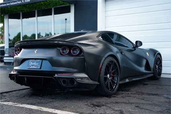 2019 Ferrari 812 Superfast in Nero DS/Satin Black Wrap - exterior photo 4