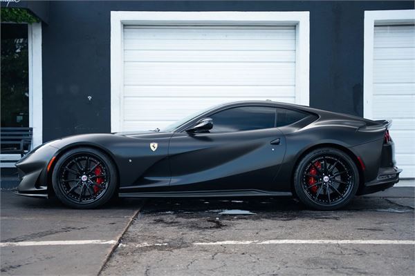 2019 Ferrari 812 Superfast in Nero DS/Satin Black Wrap - exterior photo 7