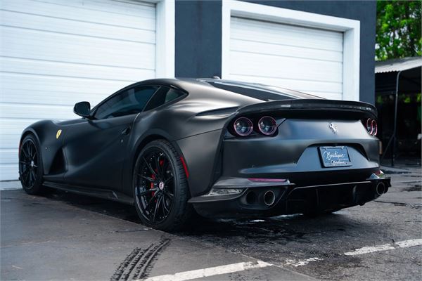 2019 Ferrari 812 Superfast in Nero DS/Satin Black Wrap - exterior photo 6