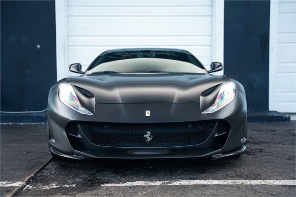 2019 Ferrari 812 Superfast in Nero DS/Satin Black Wrap - exterior photo 2