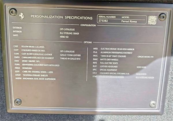 2022 Ferrari Roma Special Edition in Grigio Medio - detail photo 19