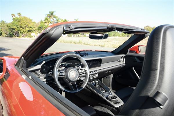 2022 Porsche 911 Carrera Cabriolet in Guards Red - interior photo 15